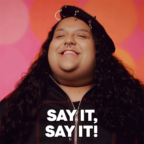 Man with Long Hair and Nose Ring Saying Say It