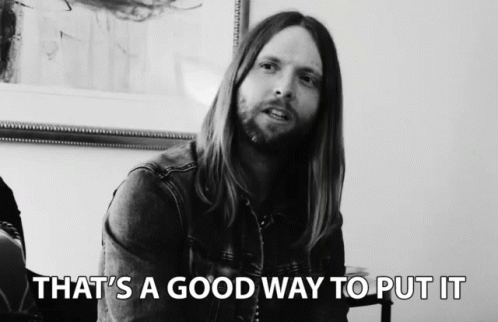 Man With Long Hair Saying That's A Good Way GIF