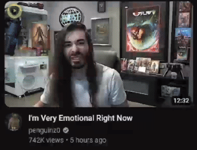 Man With Long Hair Says I'm Very Emotional Right Now GIF