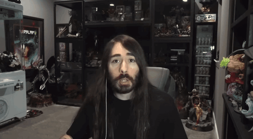 Man With Long Hair Thumbs Down