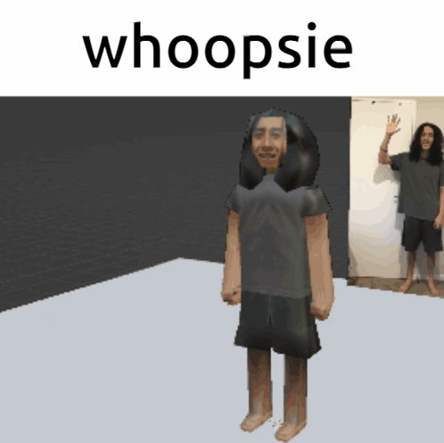 Man With Long Hair Whoopsie