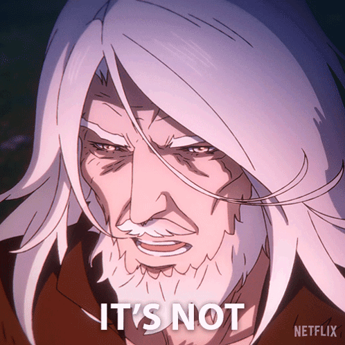 Man With Long White Hair and Beard It's Not on His Face
