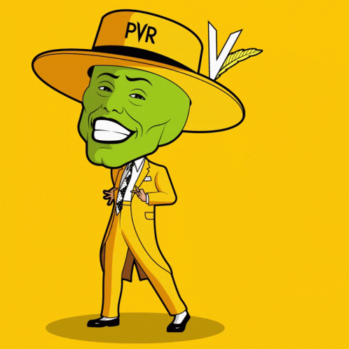 Man With Mask and PVR Hat