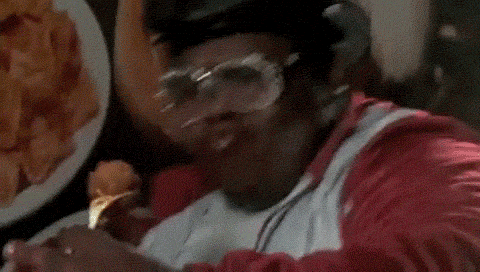 Man With Meatball On A Fork GIF