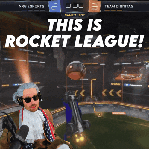 Man With Microphone Rocket League Ad