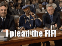 Man with Microphone Saying I Plead the Fif
