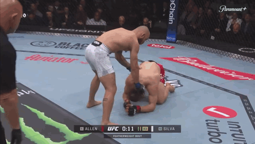 Man With Microphone Saying UFC Smiling
