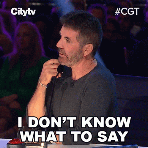 Man With Microphone Says I Don't Know What to Say