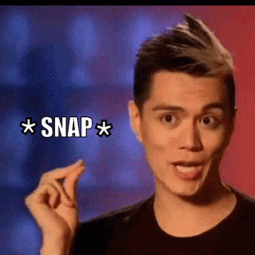 Man With Mohawk Making Funny Face Snap GIF