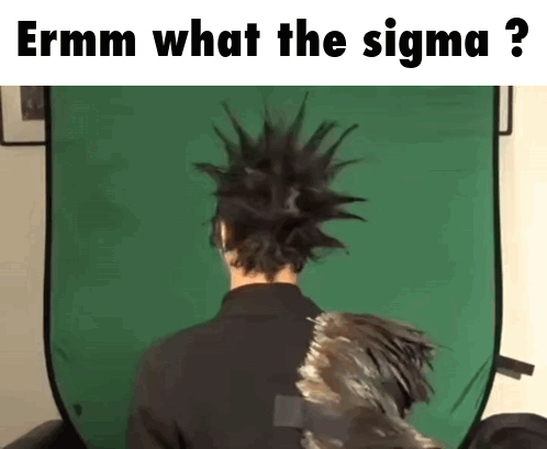 Man With Mohawk On Green Screen Ermm What The Sigma GIF