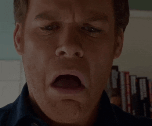 Man with Mouth Open Close Up