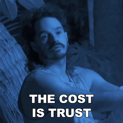 Man with Mullet Sitting in Hammock Trust