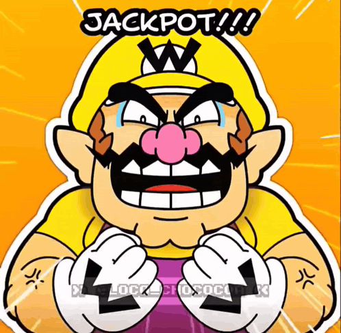 Man With Mustache And Hat Saying Jackpot GIF