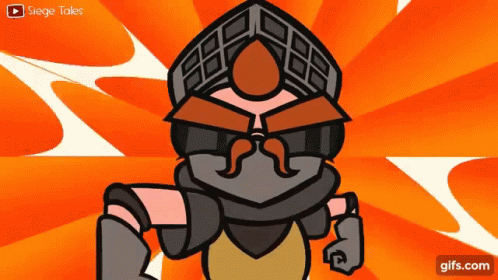 Man With Mustache And Helmet Siege Tales GIF