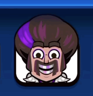 Man With Mustache and Purple Hair