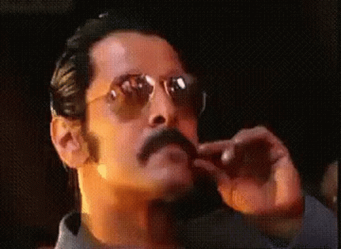 Man With Mustache And Sunglasses GIF