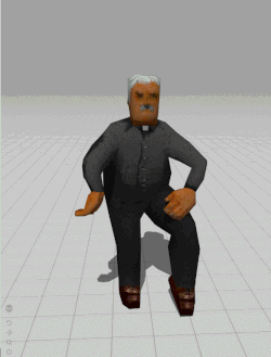 Man with Mustache Dancing