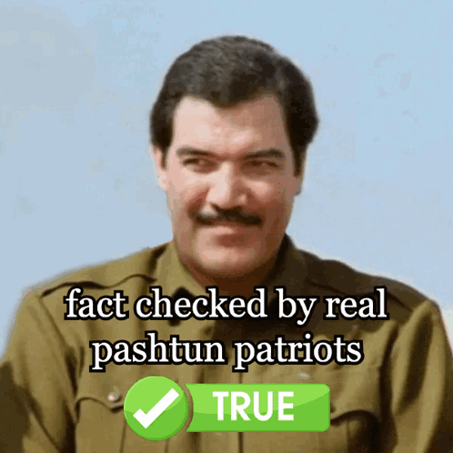 Man With Mustache Fact Checked By Real Pashtun Patriots GIF