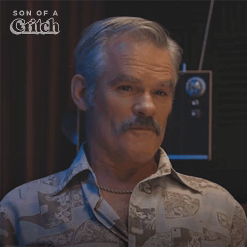 Man With Mustache Giving Blessing GIF