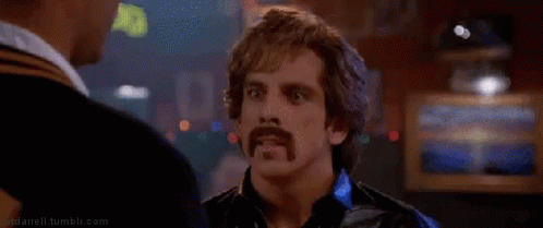 Man With Mustache Giving Middle Finger GIF