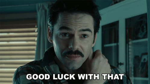 Man With Mustache Good Luck With That