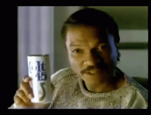 Man with Mustache Holding Beer
