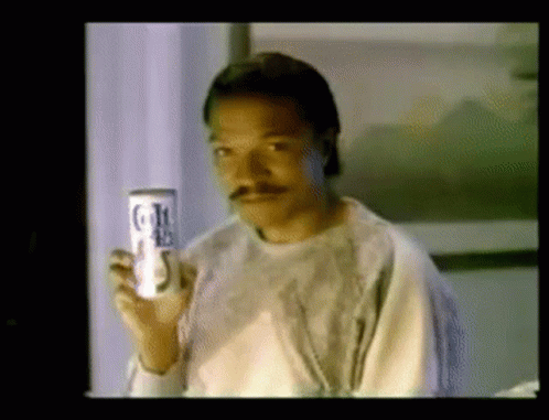 Man With Mustache Holding Bud Light