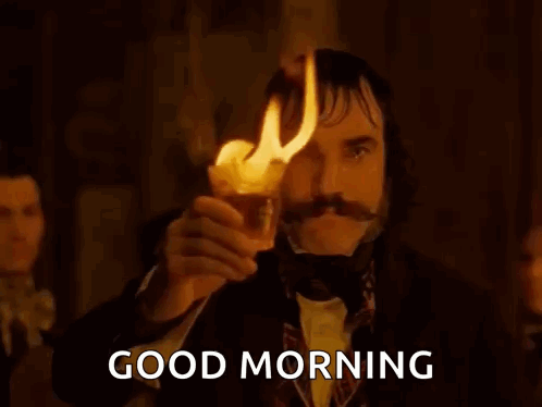 Man With Mustache Holding Torch