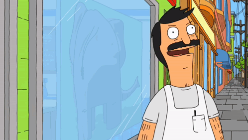 Man with Mustache in Apron