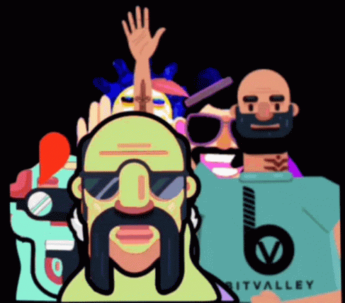 Man with Mustache in Bitvalley Shirt