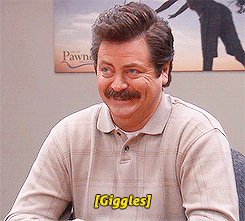 Man With Mustache in Giggles Shirt