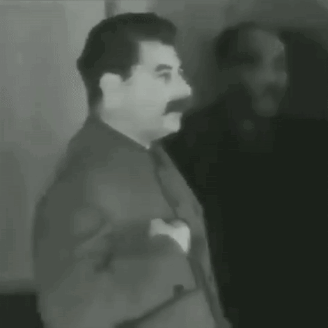 Man With Mustache In Suit GIF