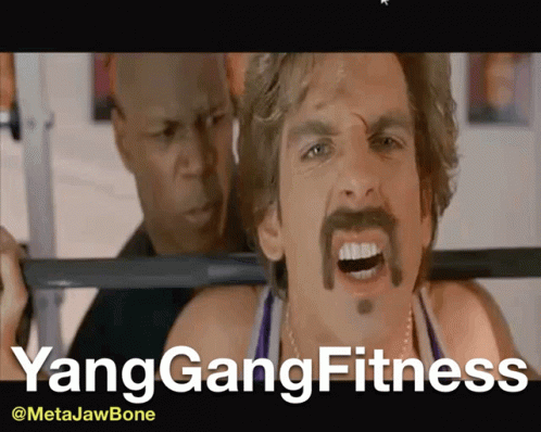 Man With Mustache Lifting Barbell Yanggangfitness