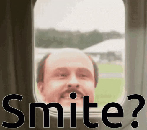 Man With Mustache Looking Out Airplane Window GIF