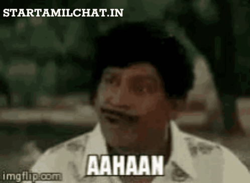 Man With Mustache Making Funny Face GIF