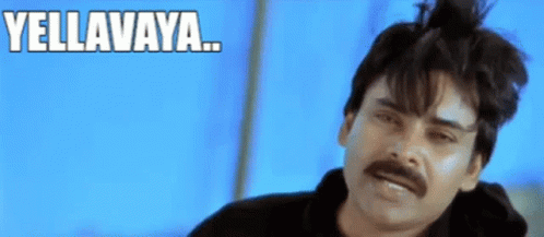 Man with Mustache Making Funny Face Saying Yellavaya