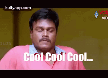 Man With Mustache Saying Cool Cool Cool GIF