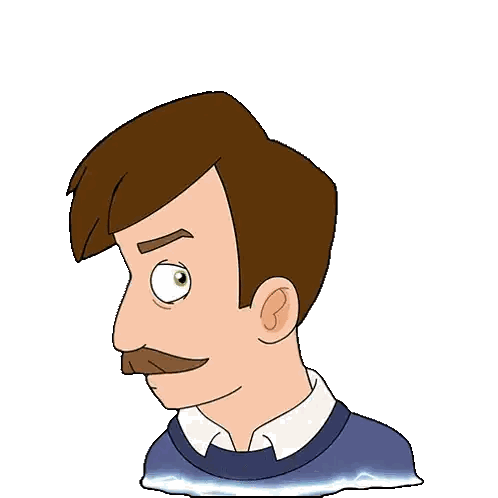 Man With Mustache Saying Hey Bud