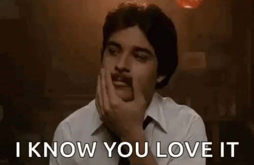 Man with Mustache Saying I Know You Love It