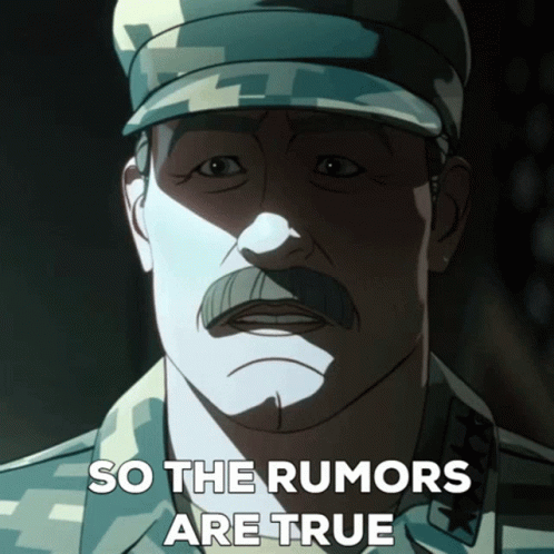 Man With Mustache Saying So the Rumors Are True