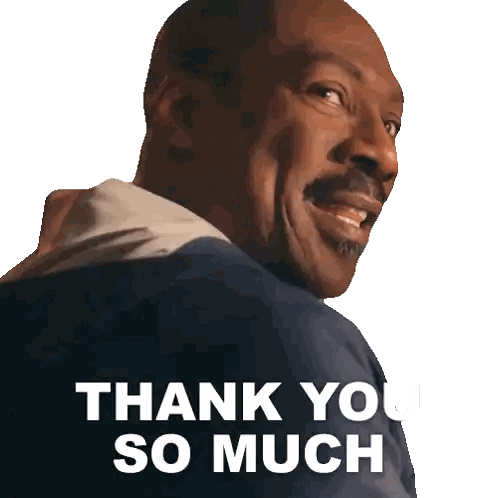 Man with Mustache Saying Thank You