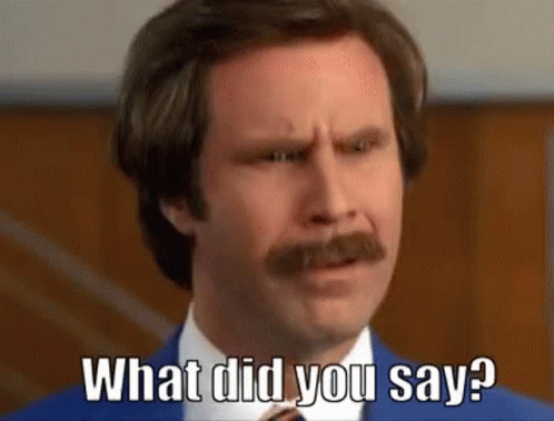 Man With Mustache Saying What