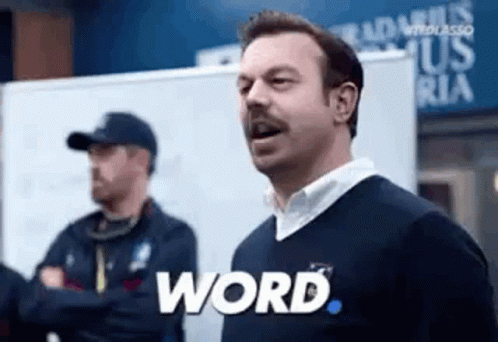 Man With Mustache Saying Word GIF