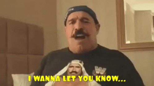 Man With Mustache Says I Wanna Let You Know GIF