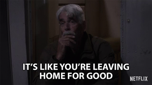 Man With Mustache Says Leaving Home for Good on Netflix