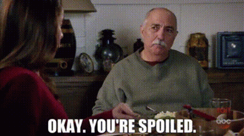 Man With Mustache Says Okay You're Spoiled