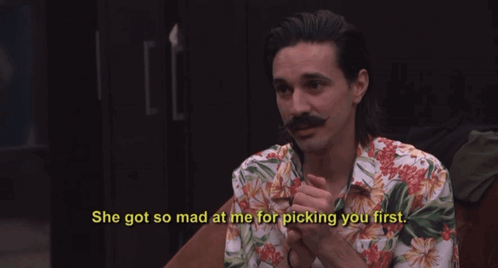 Man With Mustache Says She Got So Mad At Me