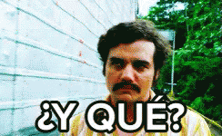 Man with Mustache Says Y Que