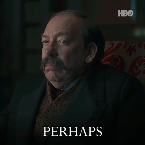 Man With Mustache Sitting In Chair GIF