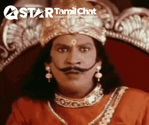 Man With Mustache Sitting On Throne GIF